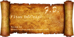 Fitos Dániel névjegykártya
