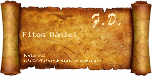 Fitos Dániel névjegykártya